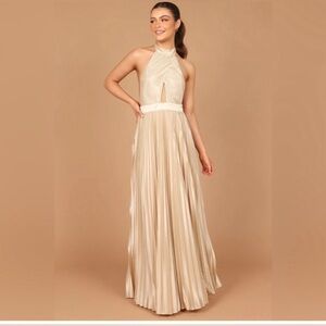 NEW Petal + pup Elle halter neck maxi dress size XS